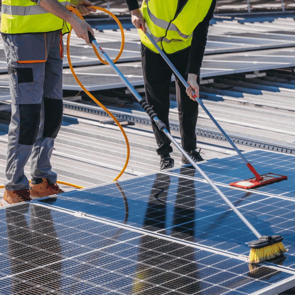 solar panel cleaning in london