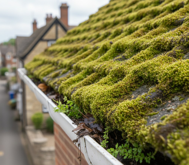 My roof has heavy moss build-up